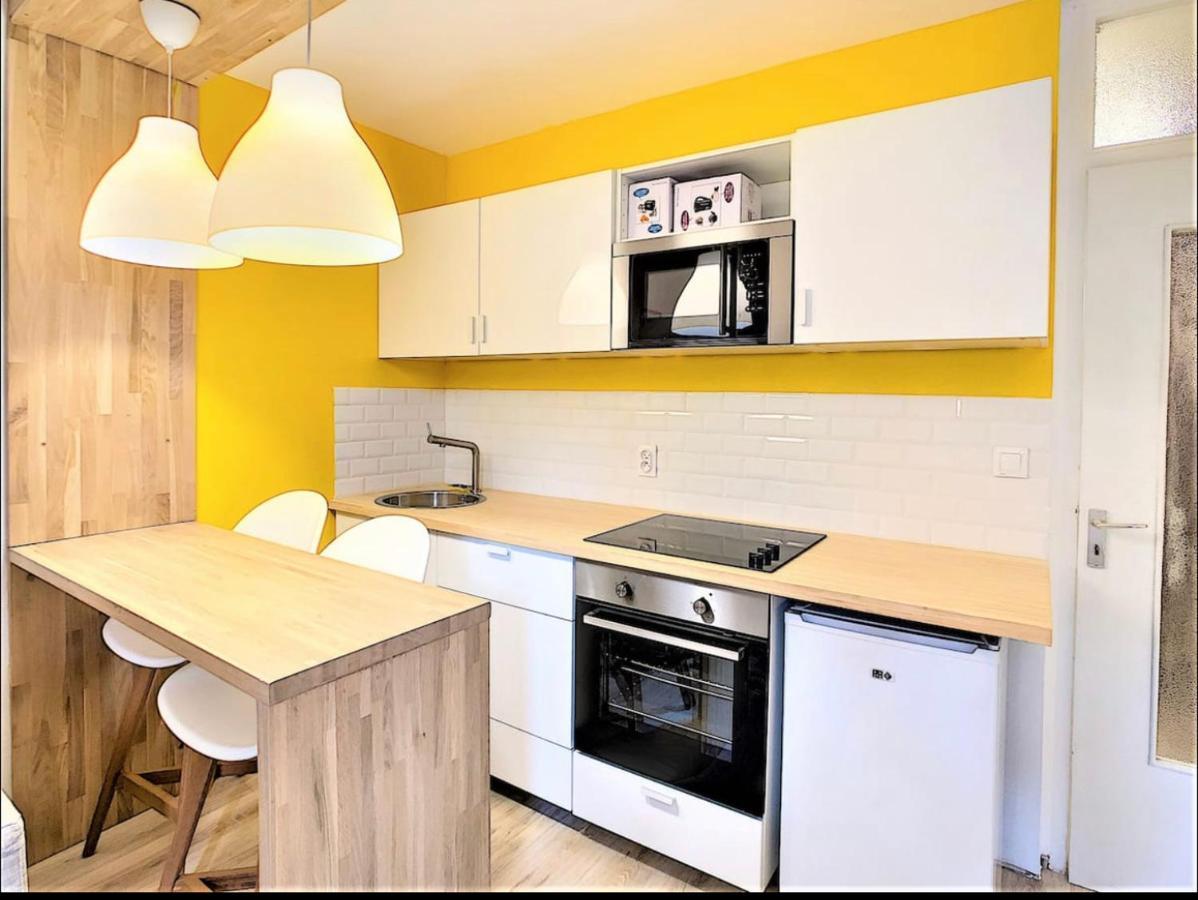 Centre Saint-Gervais studio Jaune moderne proche télécabine 2 pers Esterno foto