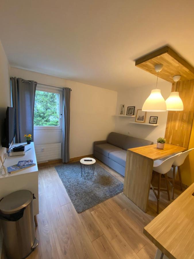 Centre Saint-Gervais studio Jaune moderne proche télécabine 2 pers Esterno foto